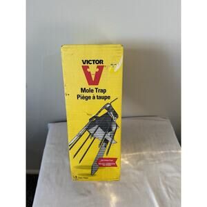 VICTOR Original Mole Trap Spring Spike Plunger Style Model 0645 / Boxed